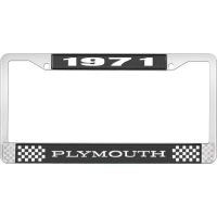 1971 PLYMOUTH LICENSE PLATE FRAME - BLACK