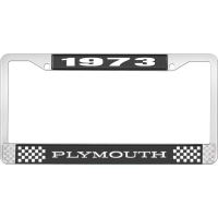 1973 PLYMOUTH LICENSE PLATE FRAME - BLACK