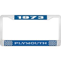 1973 PLYMOUTH LICENSE PLATE FRAME - BLUE