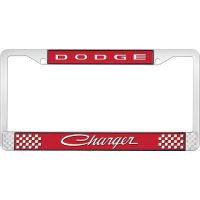 DODGE CHARGER LICENSE PLATE FRAME - RED
