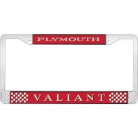PLYMOUTH VALIANT LICENSE PLATE FRAME - RED