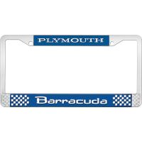 PLYMOUTH BARRACUDA LICENSE PLATE FRAME - BLUE