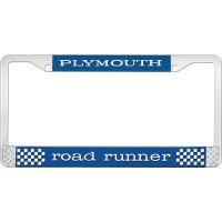 PLYMOUTH ROAD RUNNER LICENSE PLATE FRAME - BLUE