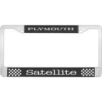 PLYMOUTH SATELLITE LICENSE PLATE FRAME - BLACK