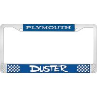 PLYMOUTH DUSTER LICENSE PLATE FRAME - BLUE