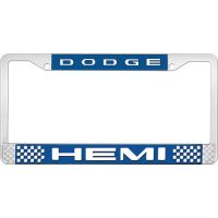 DODGE HEMI LICENSE PLATE FRAME - BLUE