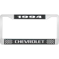 1994 CHEVROLET BLACK AND CHROME LICENSE PLATE FRAME WITH WHI