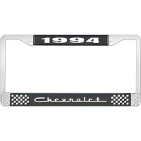 1994 CHEVROLET BLACK AND CHROME LICENSE PLATE FRAME WITH WHI