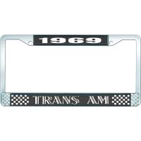 1969 TRANS AM LICENSE PLATE FRAME STYLE 1 BLACK