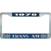 1970 TRANS AM LICENSE PLATE FRAME STYLE 1 BLUE