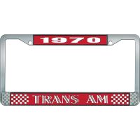 1970 TRANS AM LICENSE PLATE FRAME STYLE 1 RED