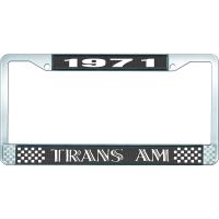 1971 TRANS AM LICENSE PLATE FRAME STYLE 1 BLACK