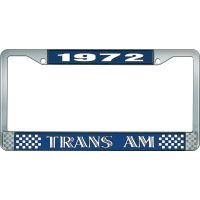 1972 TRANS AM LICENSE PLATE FRAME STYLE 1 BLUE