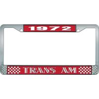 1972 TRANS AM LICENSE PLATE FRAME STYLE 1 RED