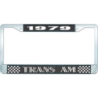 1979 TRANS AM LICENSE PLATE FRAME STYLE 2 BLACK