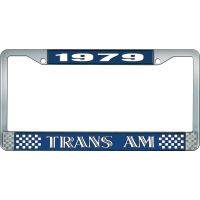 1979 TRANS AM LICENSE PLATE FRAME STYLE 2 BLUE