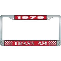 1979 TRANS AM LICENSE PLATE FRAME STYLE 2 RED