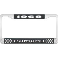 1968 CAMARO LICENSE PLATE FRAME STYLE 1 BLACK