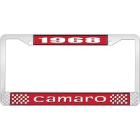 1968 CAMARO LICENSE PLATE FRAME STYLE 1 RED