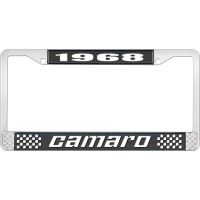 1968 CAMARO LICENSE PLATE FRAME STYLE 2 BLACK