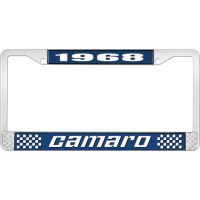 1968 CAMARO LICENSE PLATE FRAME STYLE 2 BLUE