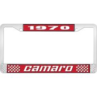 1970 CAMARO LICENSE PLATE FRAME STYLE 2 RED