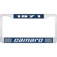 1971 CAMARO LICENSE PLATE FRAME STYLE 2 BLUE