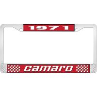 1971 CAMARO LICENSE PLATE FRAME STYLE 2 RED