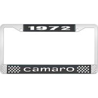 1972 CAMARO LICENSE PLATE FRAME STYLE 1 BLACK