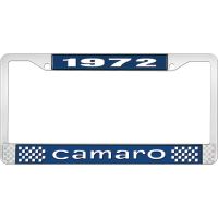 1972 CAMARO LICENSE PLATE FRAME STYLE 1 BLUE