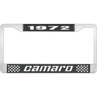 1972 CAMARO LICENSE PLATE FRAME STYLE 2 BLACK