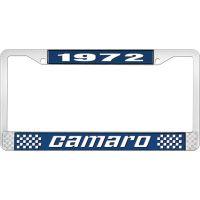 1972 CAMARO LICENSE PLATE FRAME STYLE 2 BLUE