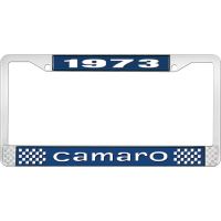 1973 CAMARO LICENSE PLATE FRAME STYLE 1 BLUE