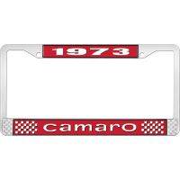 1973 CAMARO LICENSE PLATE FRAME STYLE 1 RED