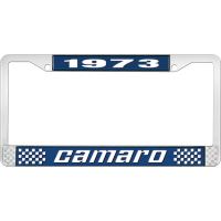 1973 CAMARO LICENSE PLATE FRAME STYLE 2 BLUE