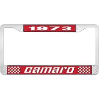 1973 CAMARO LICENSE PLATE FRAME STYLE 2 RED