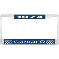 1974 CAMARO LICENSE PLATE FRAME STYLE 1 BLUE