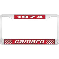 1974 CAMARO LICENSE PLATE FRAME STYLE 2 RED