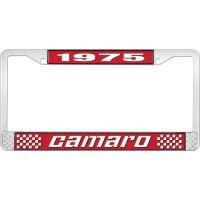 1975 CAMARO LICENSE PLATE FRAME STYLE 2 RED