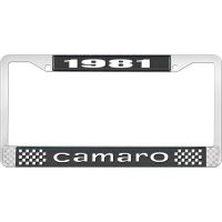 1981 CAMARO LICENSE PLATE FRAME STYLE 1 BLACK