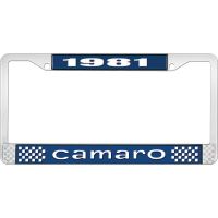 1981 CAMARO LICENSE PLATE FRAME STYLE 1 BLUE