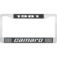 1981 CAMARO LICENSE PLATE FRAME STYLE 2 BLACK