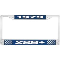 1979 Z28 LICENSE PLATE FRAME BLUE