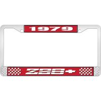 1979 Z28 LICENSE PLATE FRAME RED