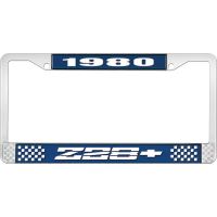 1980 Z28 LICENSE PLATE FRAME BLUE