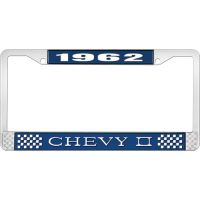 1962 CHEVY II LICENSE PLATE FRAME BLUE