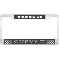 1963 CHEVY II LICENSE PLATE FRAME BLACK