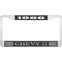 1966 CHEVY II LICENSE PLATE FRAME BLACK