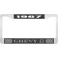 1967 CHEVY II LICENSE PLATE FRAME BLACK