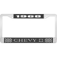 1968 CHEVY II LICENSE PLATE FRAME BLACK